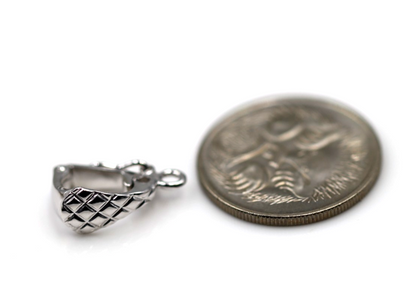 Sterling Silver Pearl Enhancer Bail Clasp Large 14mm