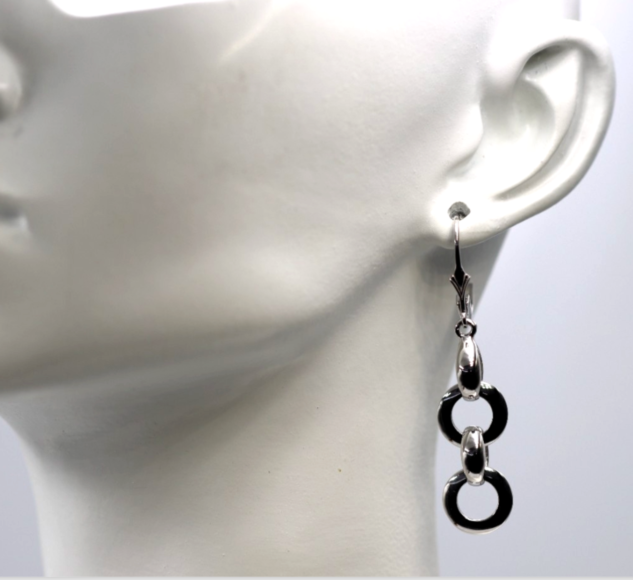 Kaedesigns 9ct Yellow, Rose or White Gold 10mm Circle Belcher Earrings Continental Hooks