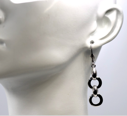 Kaedesigns 9ct Yellow, Rose or White Gold 10mm Circle Belcher Earrings Continental Hooks