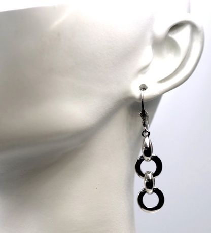 Kaedesigns 9ct Yellow, Rose or White Gold 10mm Circle Belcher Earrings Continental Hooks