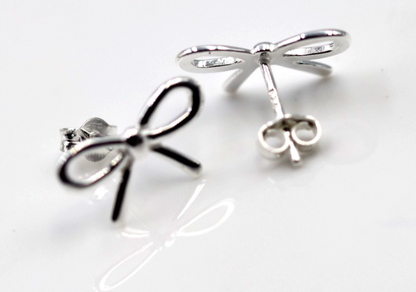 Kaedesigns, Sterling Silver 925 Bow Stud Studs Earrings