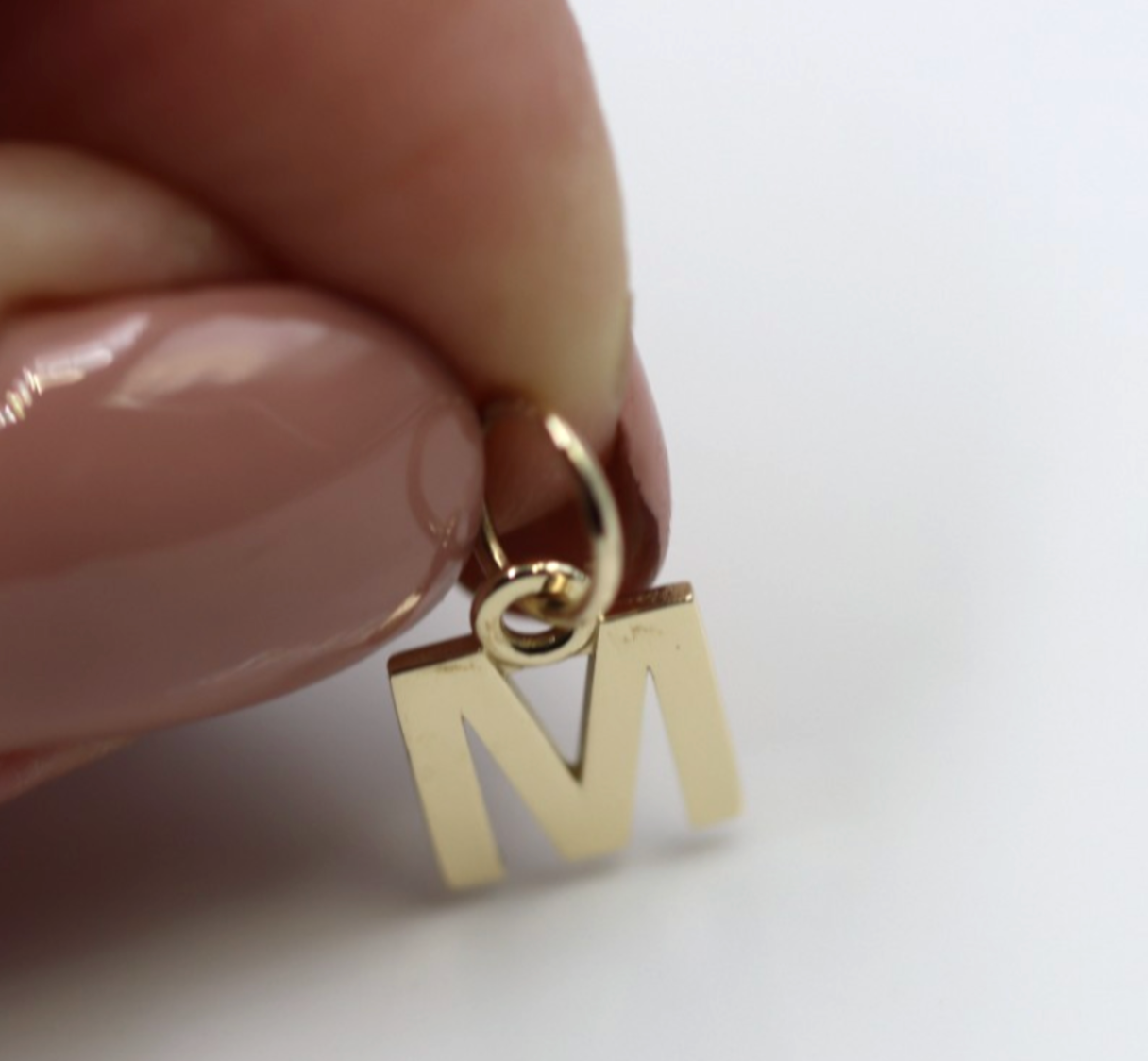 Genuine 9ct 9kt Genuine Small Yellow Gold Initial Pendant Charm - 8mm x 6mm - A to Z