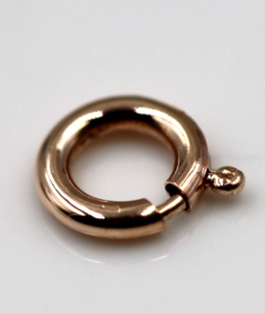 Kaedesigns New Small 8mm 9ct 375 Yellow, White or Rose Gold Bolt Ring Clasp
