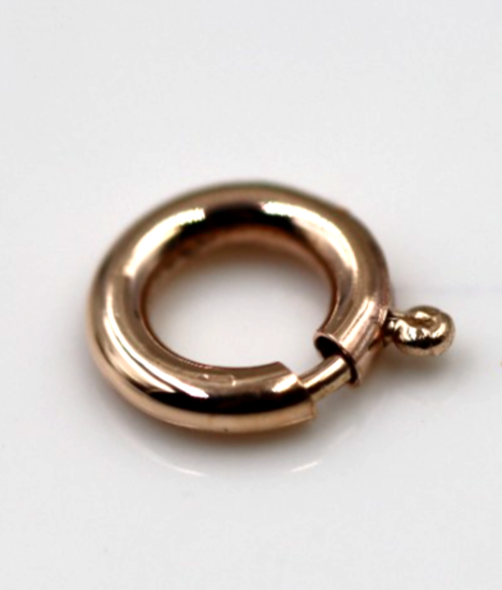 Kaedesigns New Small 8mm 9ct 375 Yellow, White or Rose Gold Bolt Ring Clasp