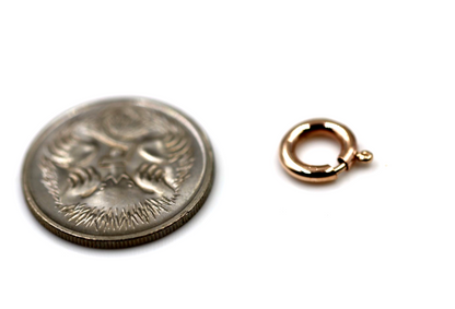 Kaedesigns New Small 8mm 9ct 375 Yellow, White or Rose Gold Bolt Ring Clasp
