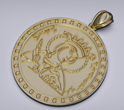 Genuine 9ct 9k 375 Yellow, Rose or White Gold Saint St Catherine Pendant / Charm