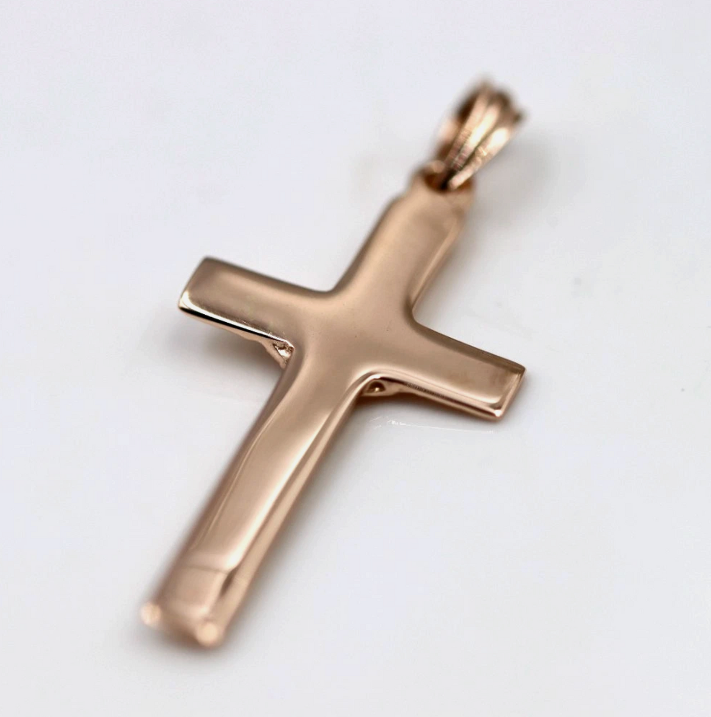Genuine 9ct 9k Rose Or Yellow Or White Gold Crucifix Cross Pendant