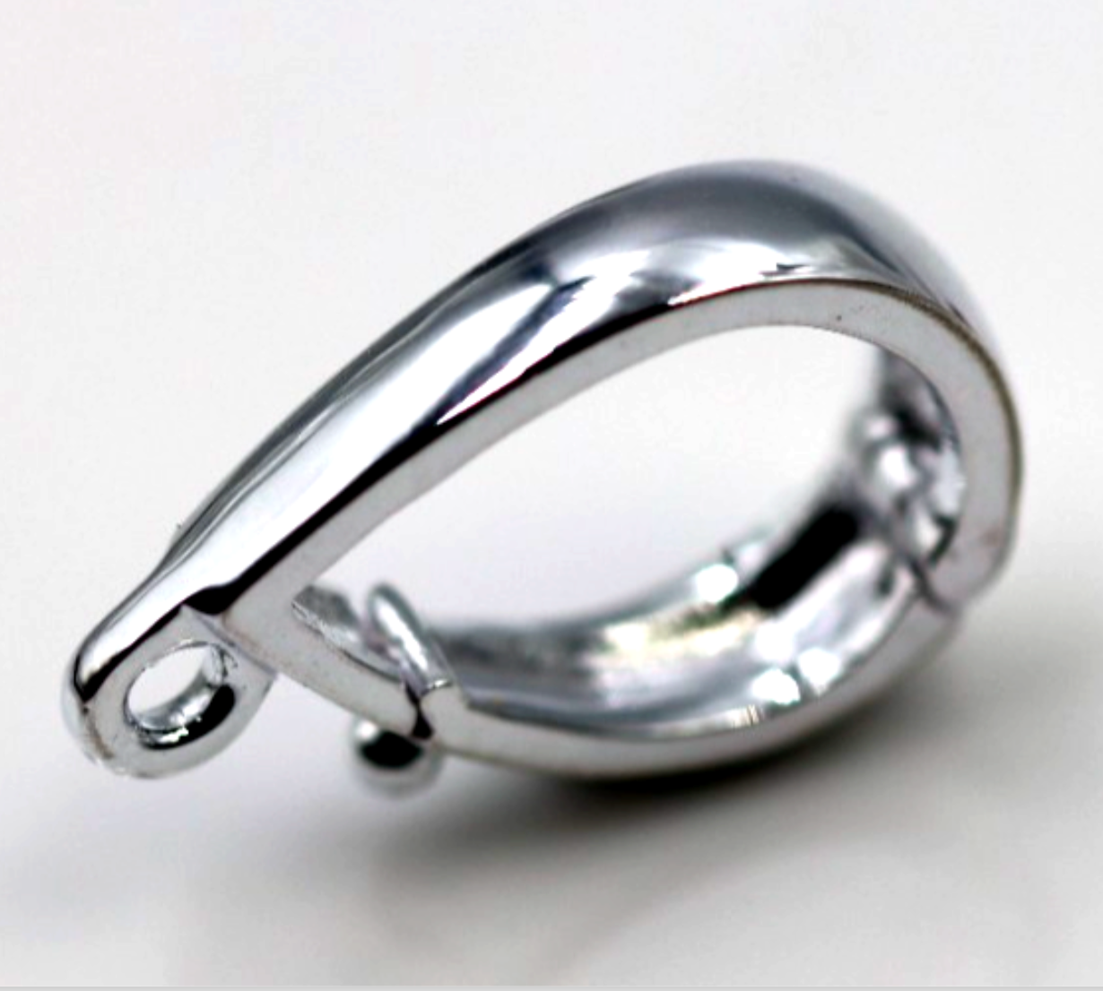 Sterling Silver 925 Pearl Enhancer Bail Clasp Large 15mm