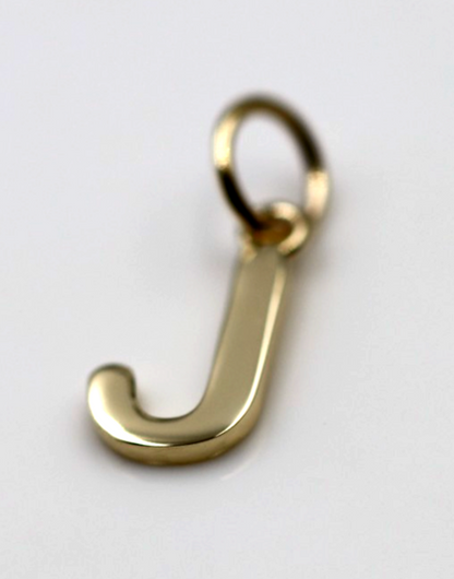 Kaedesigns, Genuine 9ct 9kt Genuine Solid Small Yellow, Rose or White  Gold Initial Pendant J
