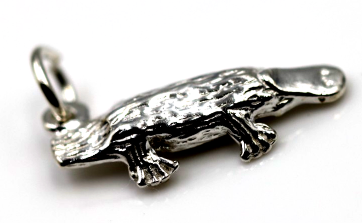 Genuine Sterling Silver 925 Australian Platypus Charm or Pendant