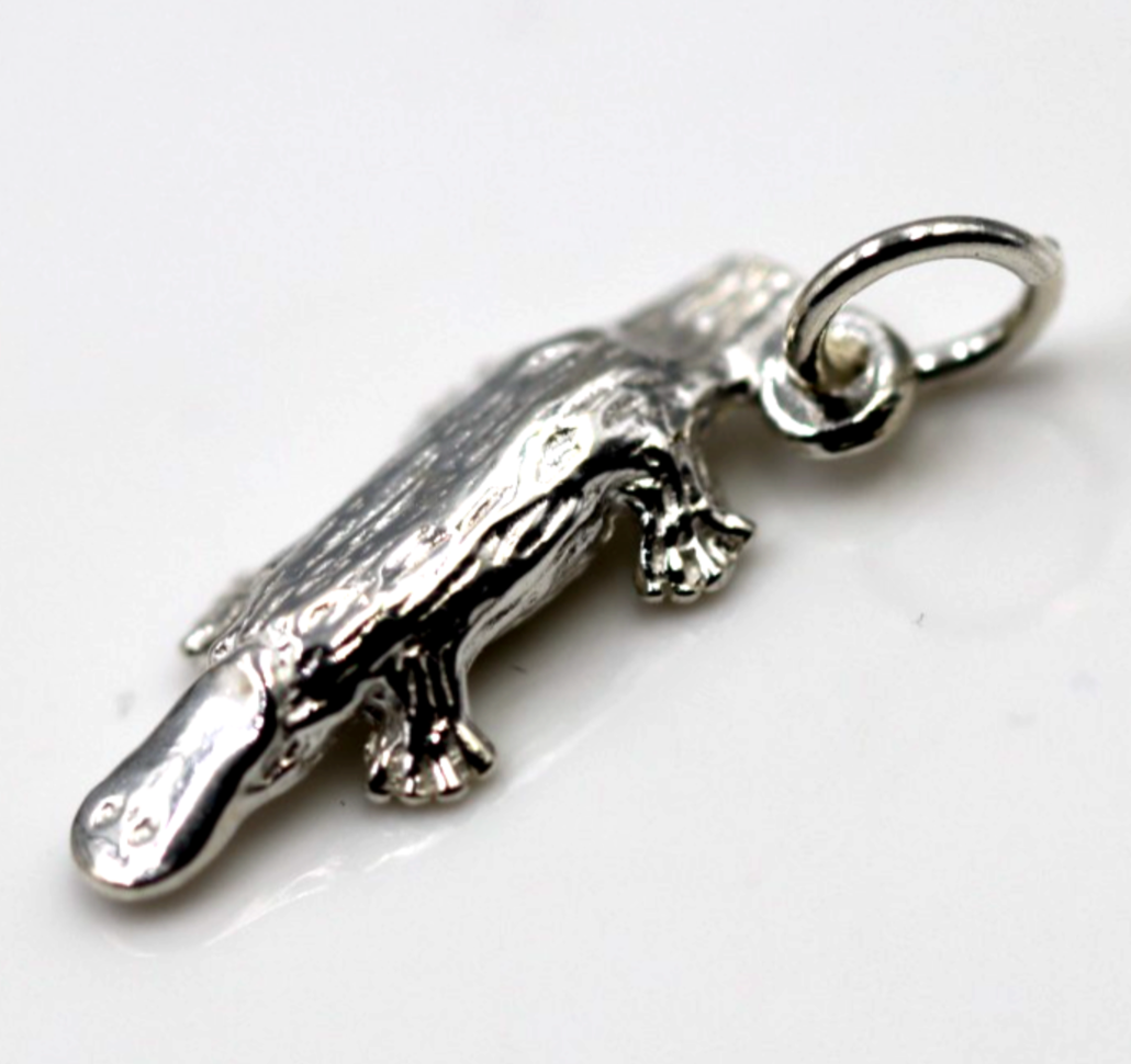 Genuine Sterling Silver 925 Australian Platypus Charm or Pendant