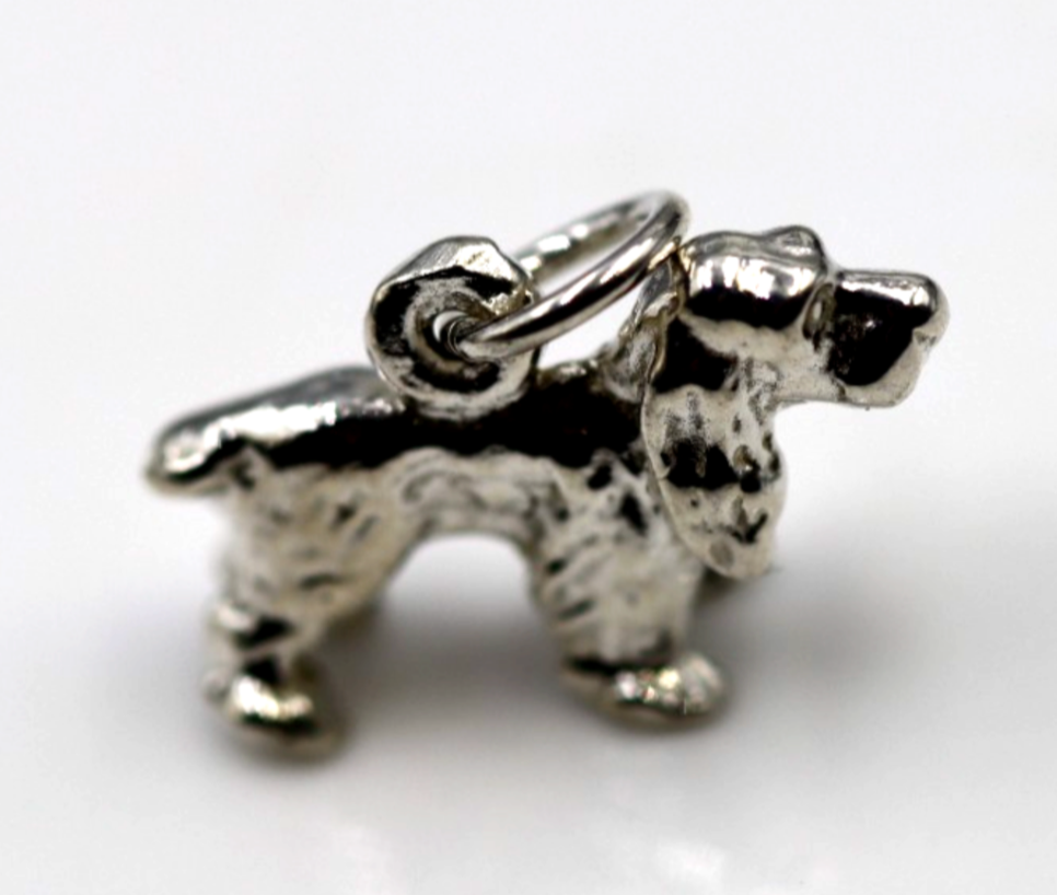 Kaedesigns 3D Genuine Sterling Silver 925 Cocker Spaniel Dog Charm / Pendant