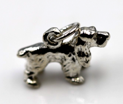 Kaedesigns 3D Genuine Sterling Silver 925 Cocker Spaniel Dog Charm / Pendant