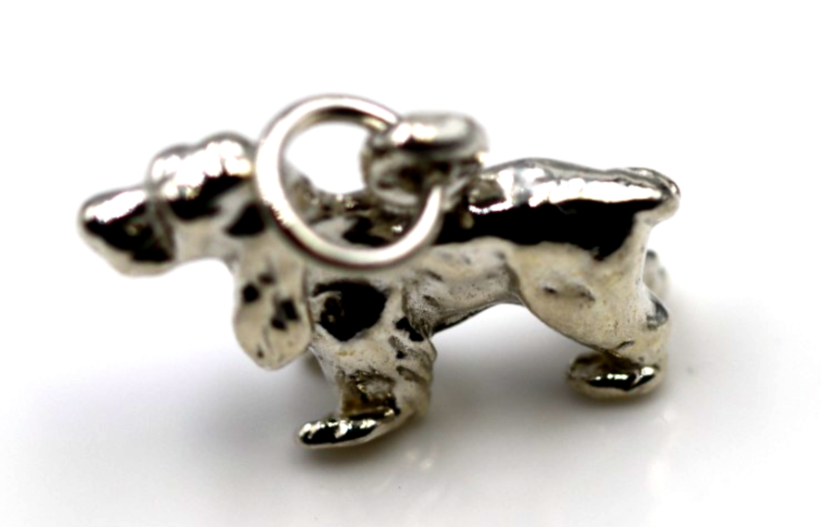 Kaedesigns 3D Genuine Sterling Silver 925 Cocker Spaniel Dog Charm / Pendant