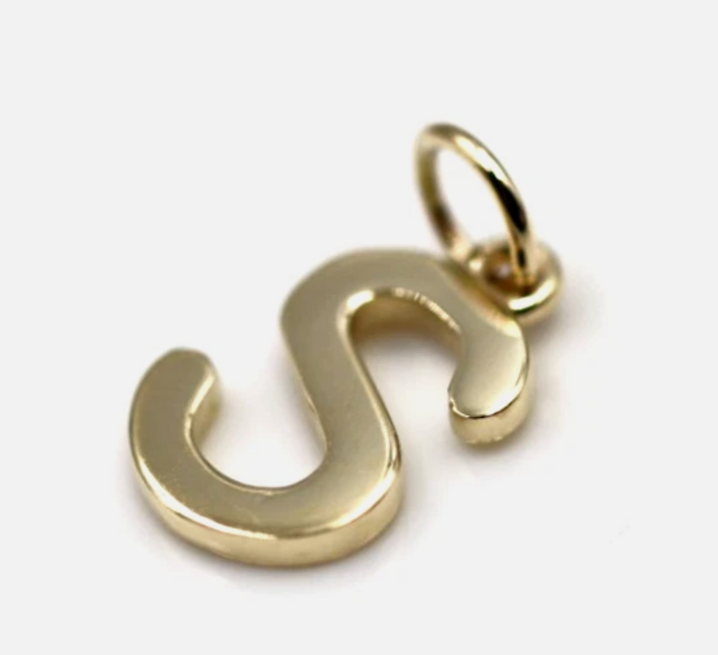 Kaedesigns, Genuine 9ct 9kt Genuine Solid Yellow, Rose or White Gold Initial Pendant S