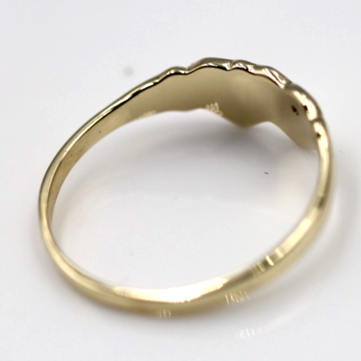 Genuine 9k 9ct Yellow, Rose & White Gold Aust Blue Sapphire Double Heart Signet Ring - Choose your size