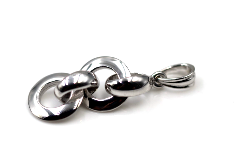 Genuine 9ct 9kt Yellow, Rose or White Gold Circle / Belcher Pendant