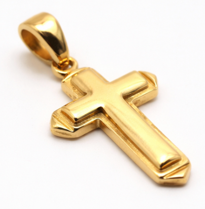 Kaedesigns New Genuine New 9ct 9K Yellow, Rose or White Gold Heavy Cross Pendant