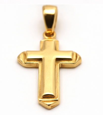 Kaedesigns New Genuine New 9ct 9K Yellow, Rose or White Gold Heavy Cross Pendant