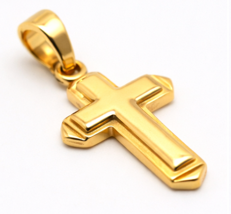 Kaedesigns New Genuine New 9ct 9K Yellow, Rose or White Gold Heavy Cross Pendant