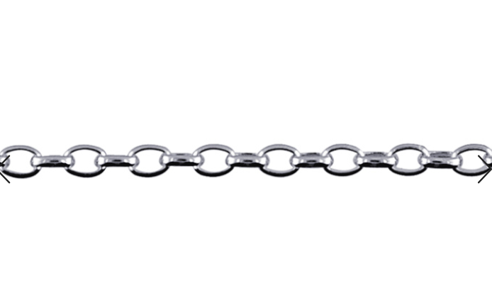 Genuine 9ct 9k 375 Yellow, Rose or White Gold 375 Solid Oval Belcher Necklace Chain 2.5mm width