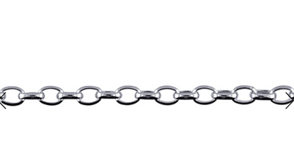 Genuine 9ct 9k 375 Yellow, Rose or White Gold 375 Solid Oval Belcher Necklace Chain 2.5mm width