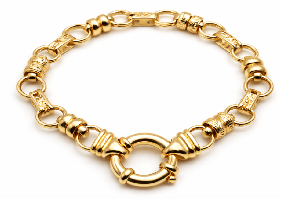 Heavy Genuine New 9ct 9k 375 Yellow, Rose or White Gold Solid Belcher Filigree Bracelet