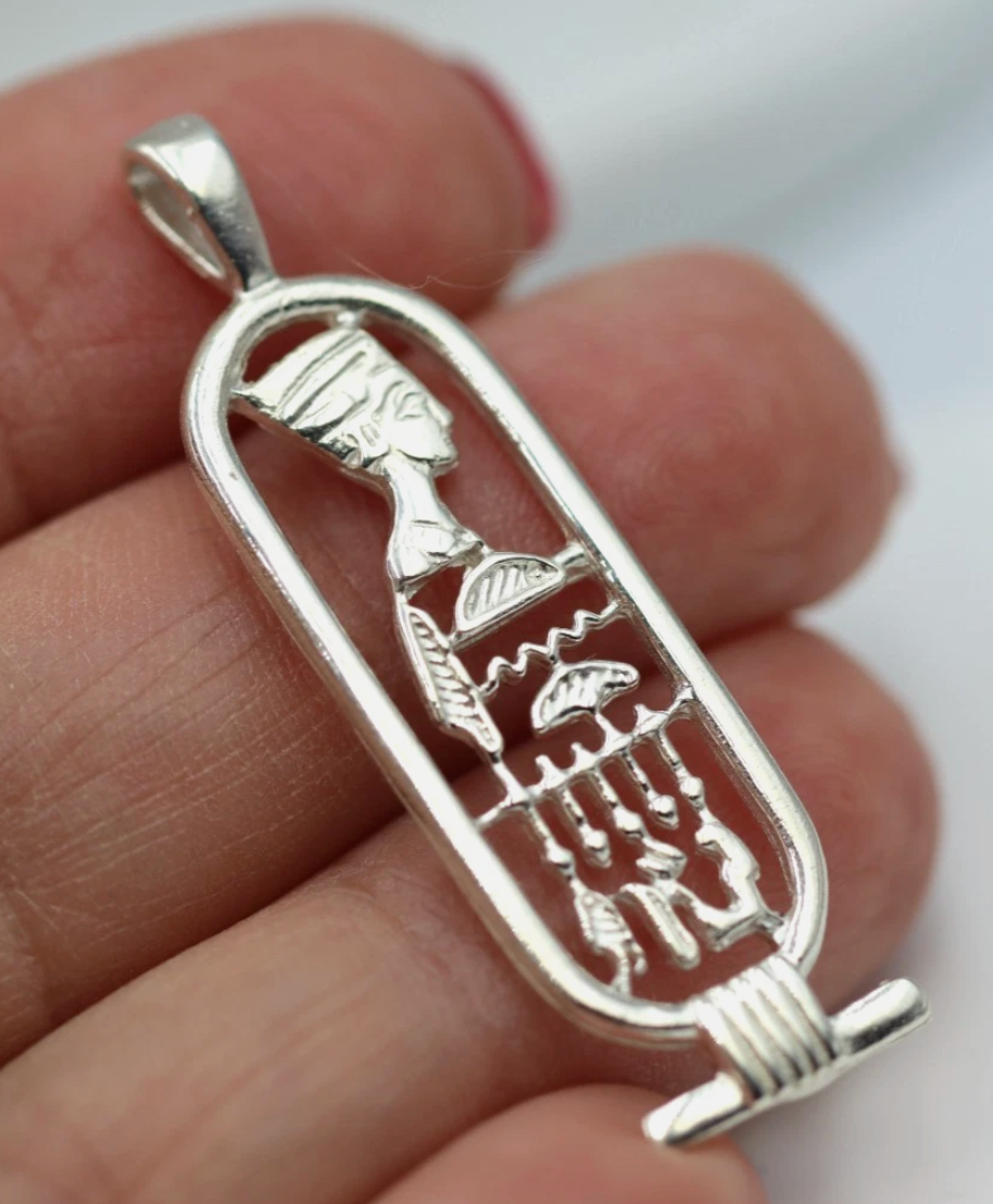Kaedesigns New Genuine Sterling Silver 925 Nefertiti Pendant or Charm