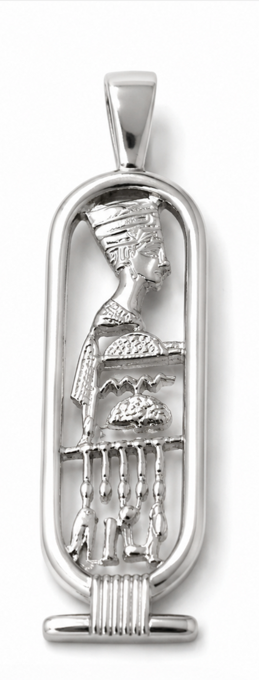 Kaedesigns Genuine Sterling Silver 925 Nefertiti Pendant or Charm