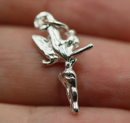 Genuine Sterling Silver 925 Fairy Charm Pendant