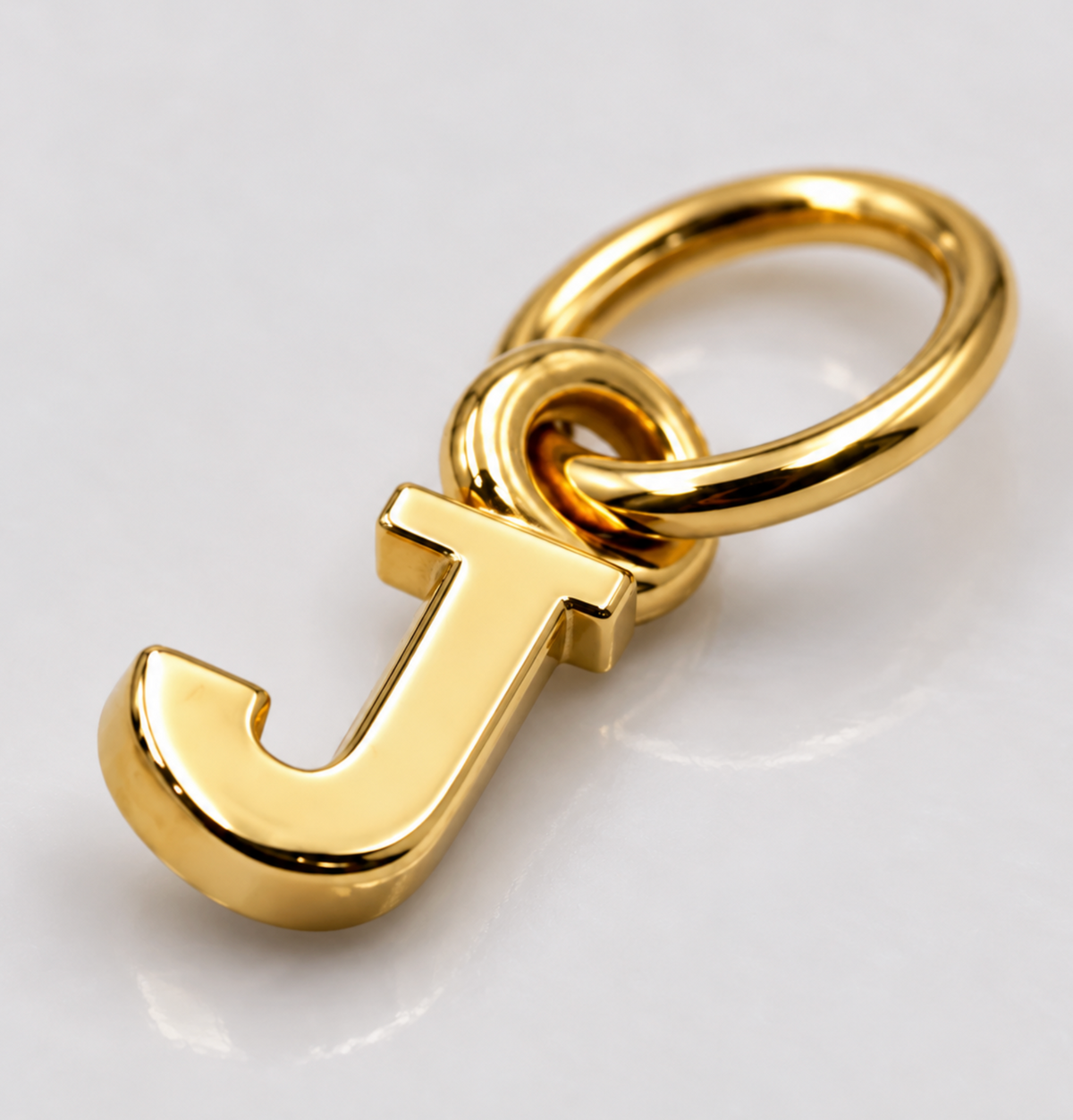 Tiny 9ct Solid Gold Letter J Initial Pendant, Yellow, Rose or White Gold