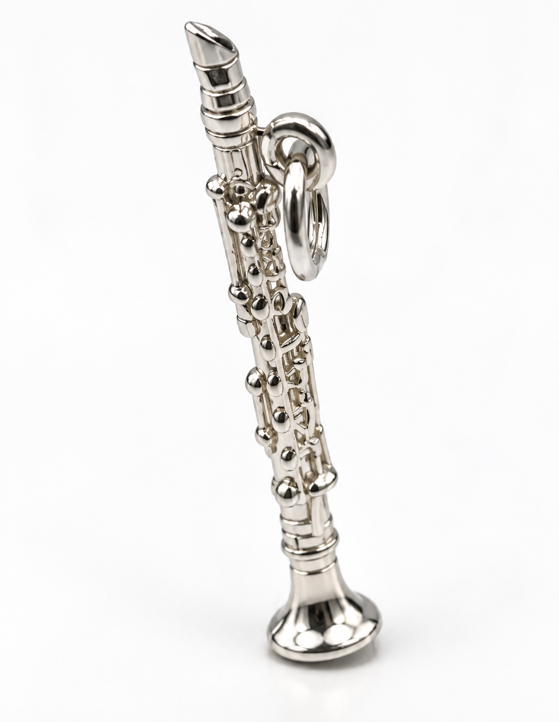 Kaedesigns Sterling Silver 925 Solid Clarinet Pendant Charm