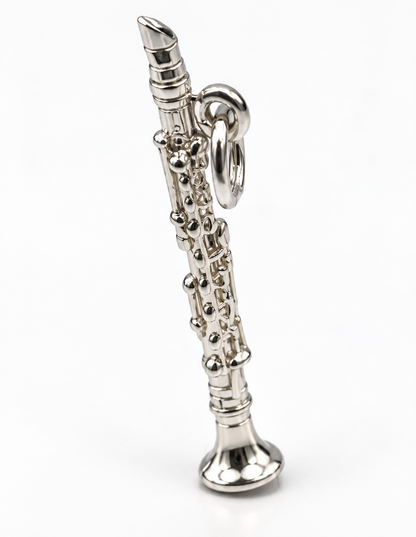 Kaedesigns Sterling Silver 925 Solid Clarinet Pendant Charm