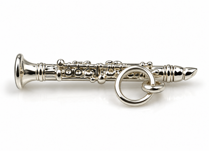 Kaedesigns Sterling Silver 925 Solid Clarinet Pendant Charm