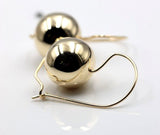 Kaedesigns Very Large 9ct Yellow, Rose or White Gold 18mm Euro Ball Earrings