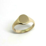 Kaedesigns New Size H New 9ct 9K Yellow, Rose or White Gold Oval Signet Ring 9mm x 7mm