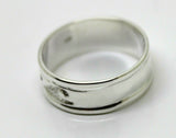 Kaedesigns Genuine Sterling Silver 925 Surf Wave Ring Size R 1/2