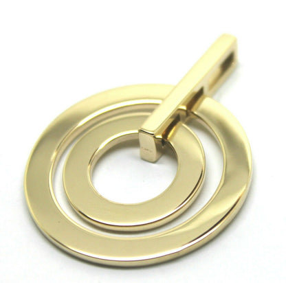 Kaedesigns Genuine Solid 9ct 9k 375 Solid Yellow, Rose or White Gold Plain Two 2 Circles Pendant