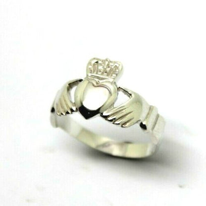 Solid 925 Sterling Silver Extra Large Irish Claddagh Ring - Choose your size