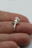 Genuine Sterling Silver 925 Small Crucifix Cross Pendant / Charm