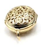 Kaedesigns New Genuine 9ct 9k Solid Yellow, Rose or White Gold Filigree Oval Pendant Locket