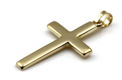 Genuine Hollow 9ct 9K Yellow Gold Cross Pendant 26mm x 15mm