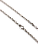 9ct 9k White Gold Belcher Cable Chain 45cm 2.4grams