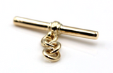 Genuine 9k 9ct Yellow, Rose or White Gold T Bar T-Bar for Albert Chain /Necklace