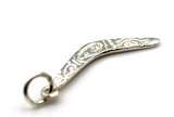 Sterling Silver 925 Boomerang Charm Pendant + jump ring * Free post