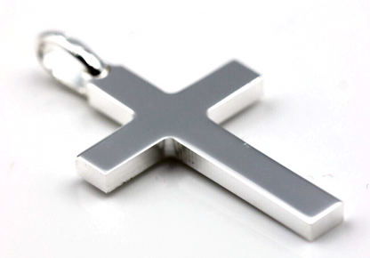 Kaedesigns New Genuine Large Sterling Silver Cross Pendant 35mm x 22mm