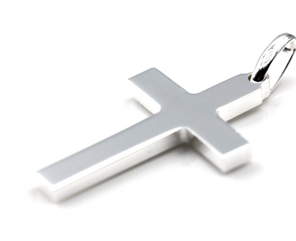 Kaedesigns New Genuine Large Sterling Silver Cross Pendant 35mm x 22mm