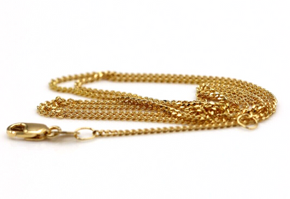 Genuine 18ct 750 Yellow Gold Kerb Curb Chain Necklace 50cm 3.76grams