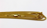 Sterling Silver 925 Yellow Gold Triple Plated Curb Kerb Chain Necklace