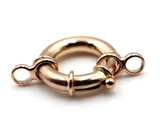 Genuine 9ct 9k 375 Large Rose Gold Bolt Ring Clasp With Ends 11mm, 13mm, 15mm, 18mm or 20mm